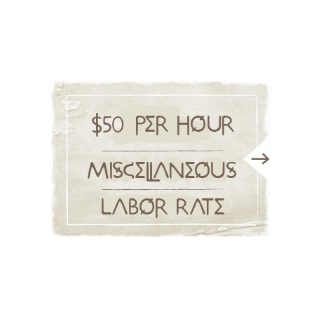 $50 Misc Labor Rate