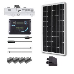 Renogy 12V 100W RV Solar Kit Installed