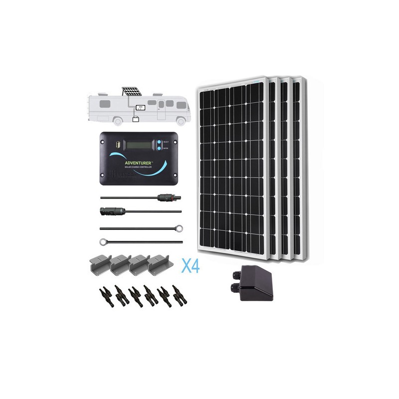 Renogy 12V 400W RV Solar Kit / Renogy 3000W PureSine Inverter / 30A