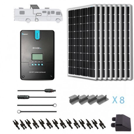 Renogy 12V 800W RV Solar Kit / Renogy 3000W Pure-Sine Inverter / 30A Transfer Switch with Installation Included