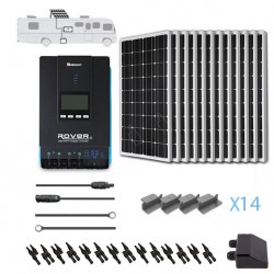 Renogy 12V 1400W RV Solar Kit / Renogy 3000W Pure-Sine Inverter / 30A Transfer Switch with Installation Included